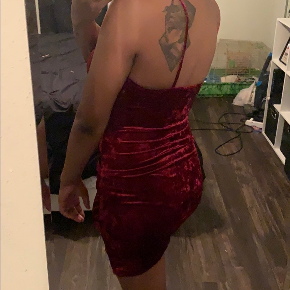 Red Mini Dress - Picture 2 of 2